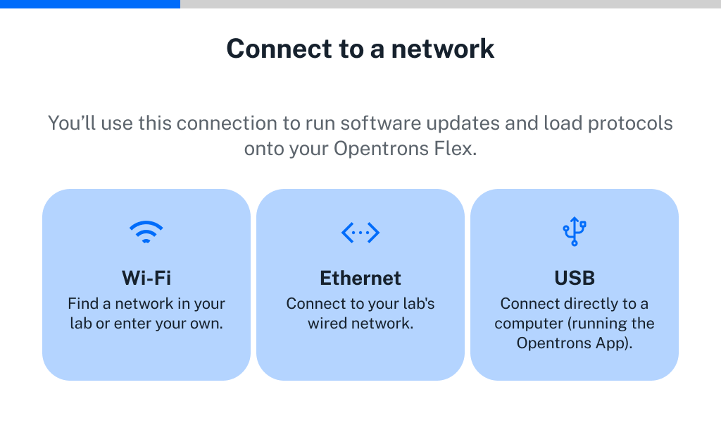 Network connection options Network connection options.