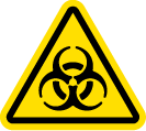 Warning: Biohazard Biohazard warning symbol