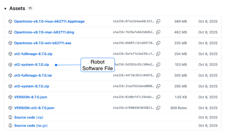 OT-2 software on GitHub