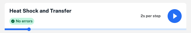 Image showing the play bar at the top of the page.