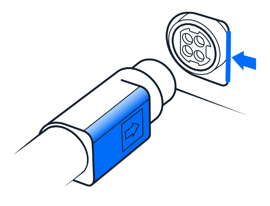 Image of aligned power cable